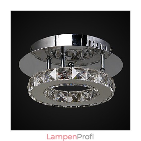 Moderne zeitgenössische Kristall Chrom Metall Unterputz Moderne zeitgenössische Kristall Chrom Metall Unterputz