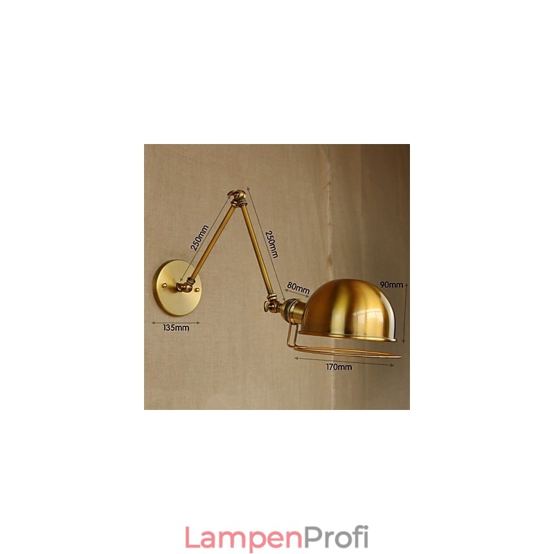 Industrielle Retro-Wandleuchte im europäischen Stil, Dorfcharakterbeleuchtung, dekorative Wandleuchte mit Eisenarm