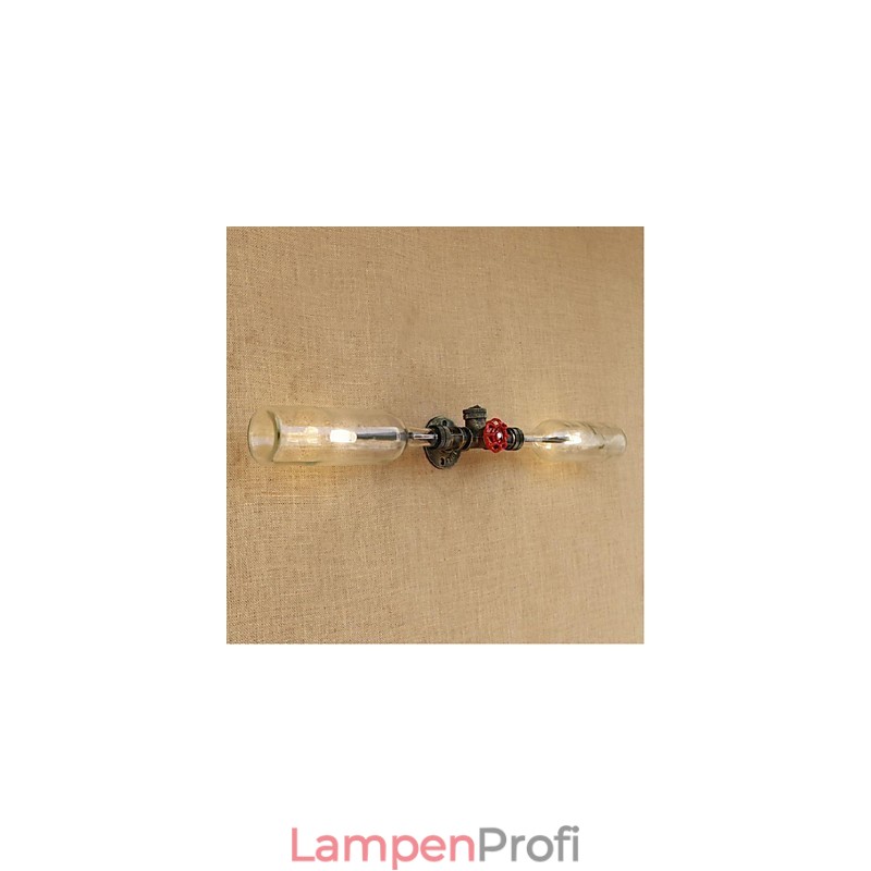 Retro Industrie Wind Designer Wasserflasche Lampe Wandleuchte Grau