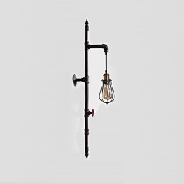 Retro Industrielle Rohrwandleuchten Einfache Loft Schwarz Vogelkäfig Metall Wohnzimmer Esszimmer Küche Bar Café Dekoration Beleuchtung