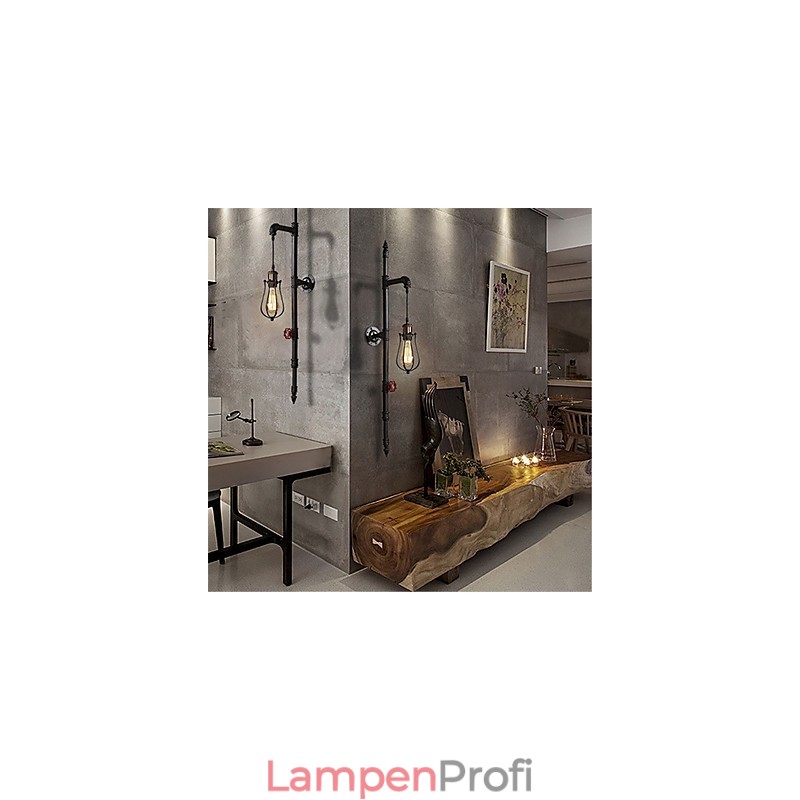 Retro Industrielle Rohrwandleuchten Einfache Loft Schwarz Vogelkäfig Metall Wohnzimmer Esszimmer Küche Bar Café Dekoration Beleuchtung