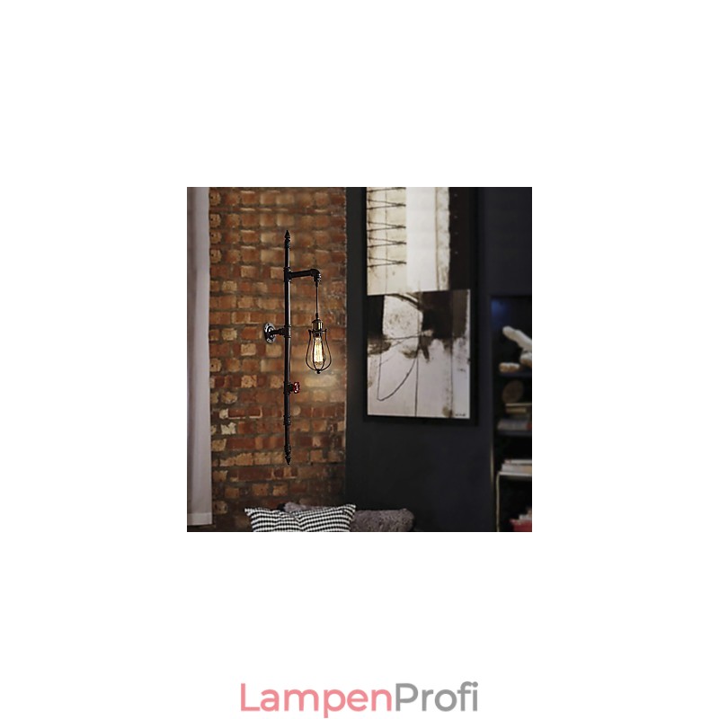 Retro Industrielle Rohrwandleuchten Einfache Loft Schwarz Vogelkäfig Metall Wohnzimmer Esszimmer Küche Bar Café Dekoration Beleuchtung