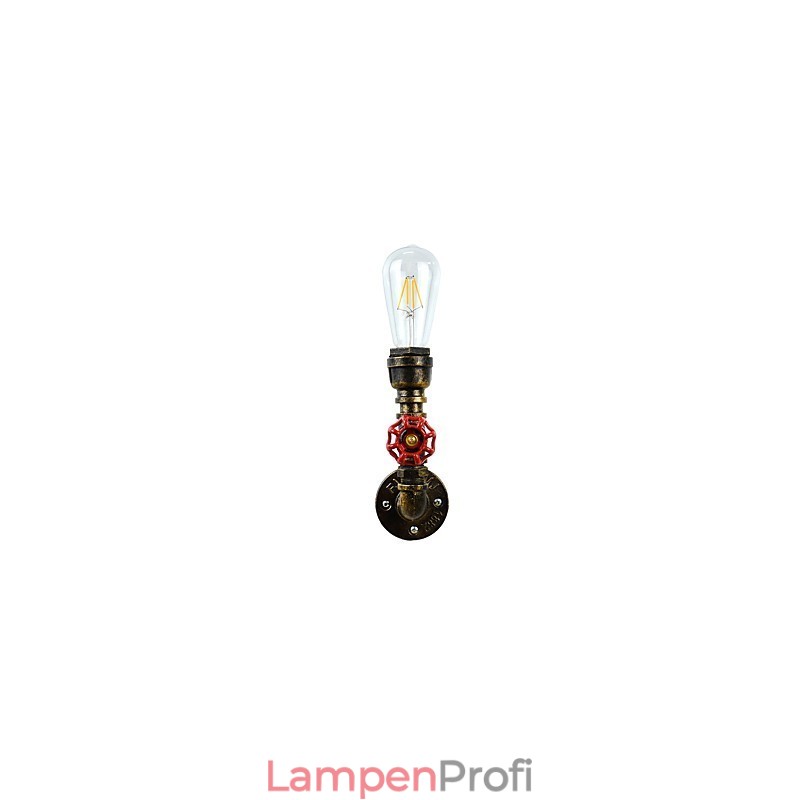 Wandleuchte Wandleuchten Wand Eisen Wandlampe dumm schwarz Lichtschwert Lampe an der Wand
