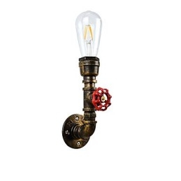 Wandleuchte Wandleuchten Wand Eisen Wandlampe dumm schwarz Lichtschwert Lampe an der Wand