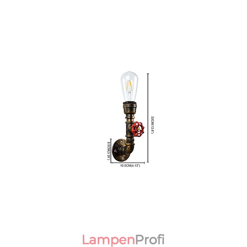 Wandleuchte Wandleuchten Wand Eisen Wandlampe dumm schwarz Lichtschwert Lampe an der Wand