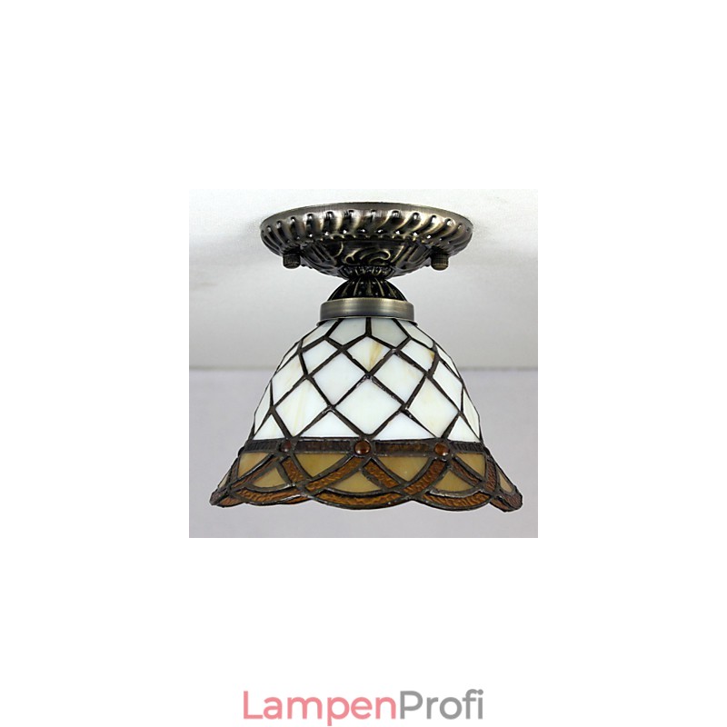 Europäische ländliche kreative Kunst Buntglas absorbieren Kuppellampe Licht