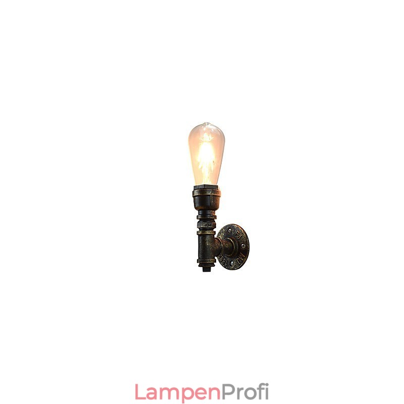 Wandleuchte Wandleuchten Wand Eisen Wandlampe dumm schwarz Lichtschwert Lampe an der Wand