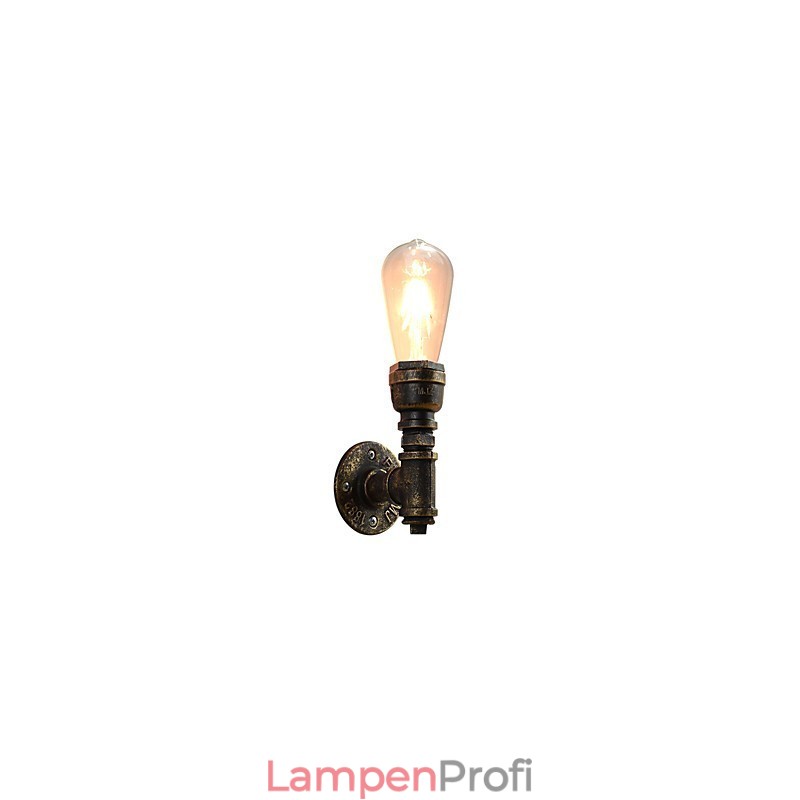 Wandleuchte Wandleuchten Wand Eisen Wandlampe dumm schwarz Lichtschwert Lampe an der Wand