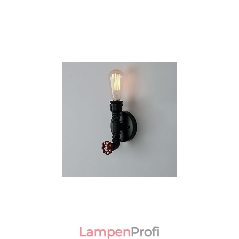 Rustikale Lodge, modernes, zeitgenössisches Landhaus-Retro-Malerei-Feature für Uplight-Wandleuchten im Mini-Stil