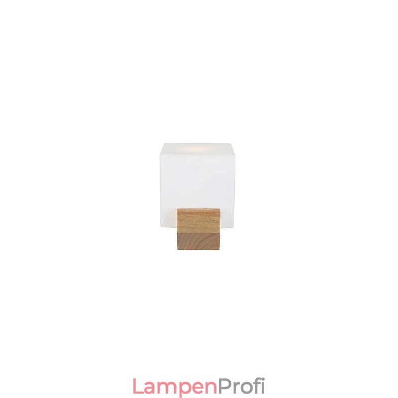 Einfache Wandlampe, Nachttischlampe mit Glasschirm und Massivholz für Schlafzimmer, Kommode, Wohnzimmer, Babyzimmer, Studentenwohnheim, Couchtisch, Bücherregal