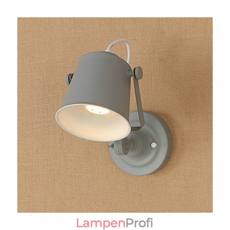 Wandleuchte aus lackiertem Stahl, dumme schwarze amerikanische Kaffeedekoration, Retro-Wandleuchte, Lichtschwertlampe an der Wand