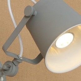 Wandleuchte aus lackiertem Stahl, dumme schwarze amerikanische Kaffeedekoration, Retro-Wandleuchte, Lichtschwertlampe an der Wand