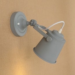 Wandleuchte aus lackiertem Stahl, dumme schwarze amerikanische Kaffeedekoration, Retro-Wandleuchte, Lichtschwertlampe an der Wand