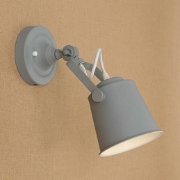 Wandleuchte aus lackiertem Stahl, dumme schwarze amerikanische Kaffeedekoration, Retro-Wandleuchte, Lichtschwertlampe an der Wand