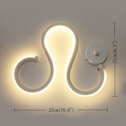 Moderne minimalistische Lampe Aluminiumlampe Schlafzimmer Nachttischlampe Dekoration Designer geformte Flurbeleuchtung kreative Wohnzimmerlampen