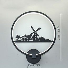 Moderne zeitgenössische Malerei Funktion für Umgebungslicht Wandleuchten Wandleuchte