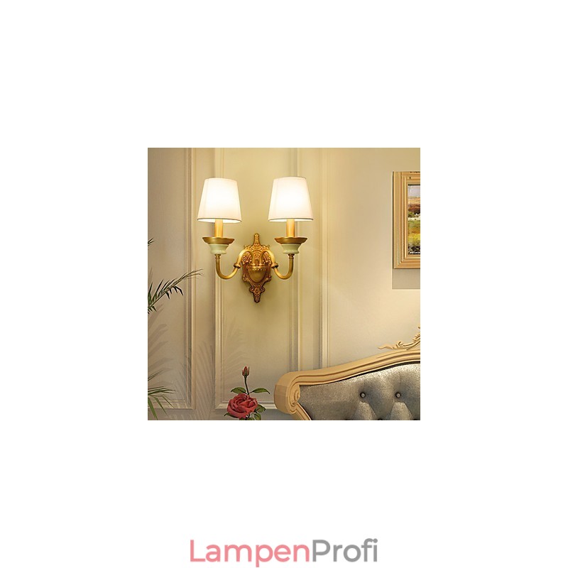 Einfaches Landhaus, traditionelles klassisches Messing-Feature für Wandleuchten im Mini-Stil, Uplight-Wandleuchter