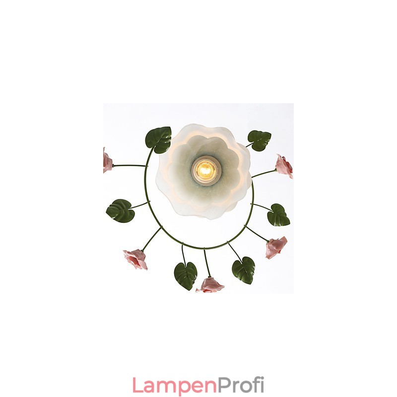 Valentinstag: Die Blumen und Pflanzen des Rosengartens absorbieren das Licht der Kuppel