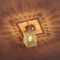 Moderne zeitgenössische Kristall Mini-Stil Malerei Flush Mount