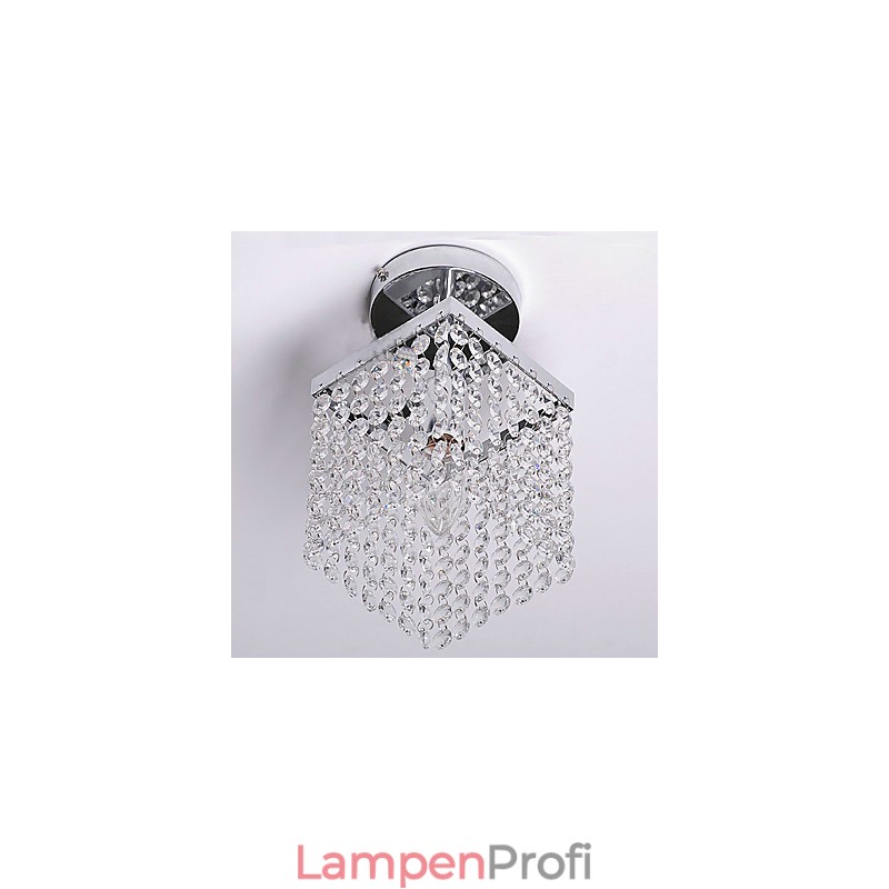 Moderne zeitgenössische Kristall Mini-Stil Malerei Flush Mount