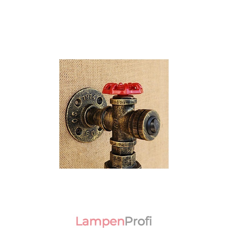 Rauchgraue Wasserflaschen-Wandlampe