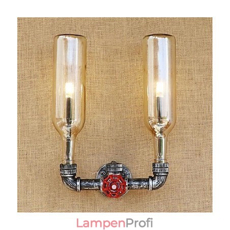 Retro Industrielle Windschalter Wasserflasche Wandlampe Wandleuchte Bernstein Retro Industrielle Windschalter Wasserflasche Wandlampe Wandleuchte Bernstein