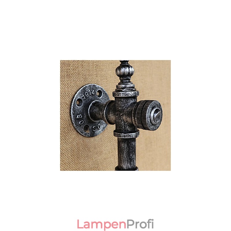 Retro Nostalgie Mit Schalter Cafe Bar Restaurant Gang Wasser Rohr Flasche Wand Lampe