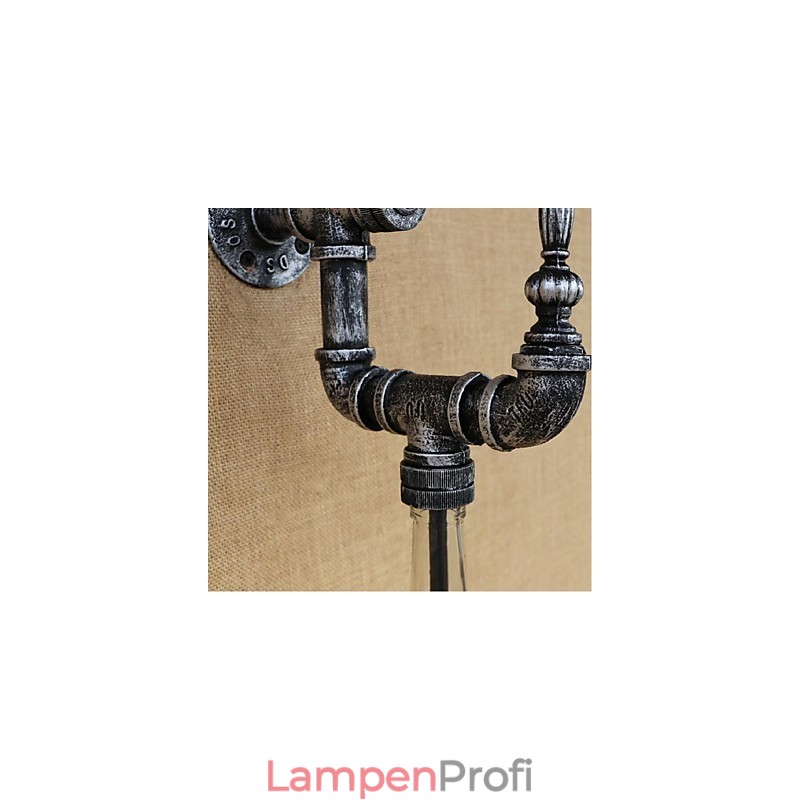 Retro Nostalgie Mit Schalter Cafe Bar Restaurant Gang Wasser Rohr Flasche Wand Lampe