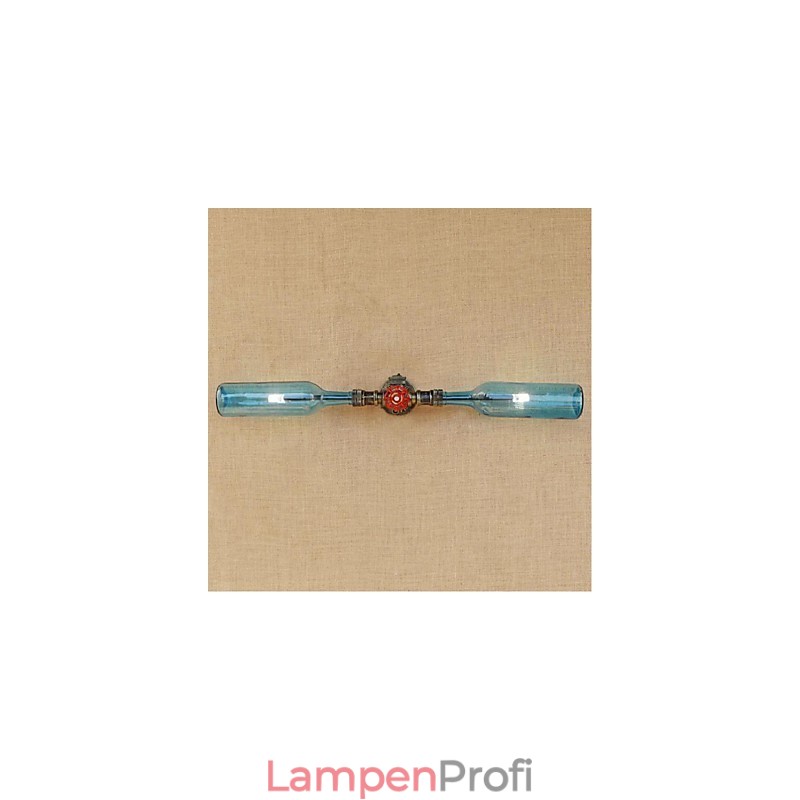 Retro American Village Creative Industry Wind Designer Wasserflasche Wandleuchte Wandleuchte Blau