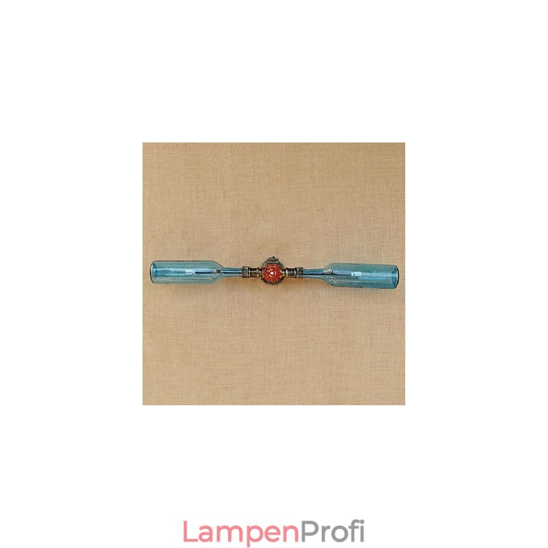 Retro American Village Creative Industry Wind Designer Wasserflasche Wandleuchte Wandleuchte Blau