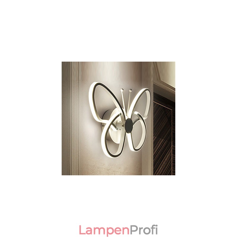 Moderne Wandleuchten Schmetterlingsform Kreative Metall Acryl Wohnzimmer Flur Schlafzimmer Hotelzimmer Nachttischlampe