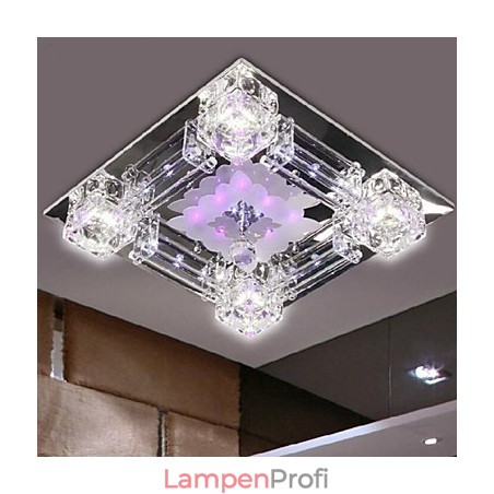 Moderne zeitgenössische Kristall galvanisierte Glas Flush Mount Moderne zeitgenössische Kristall galvanisierte Glas Flush Mount