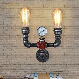 2 Köpfe Vintage Industrielle Metall Wandleuchten Restaurant Cafe Bar Dekoration Beleuchtung
