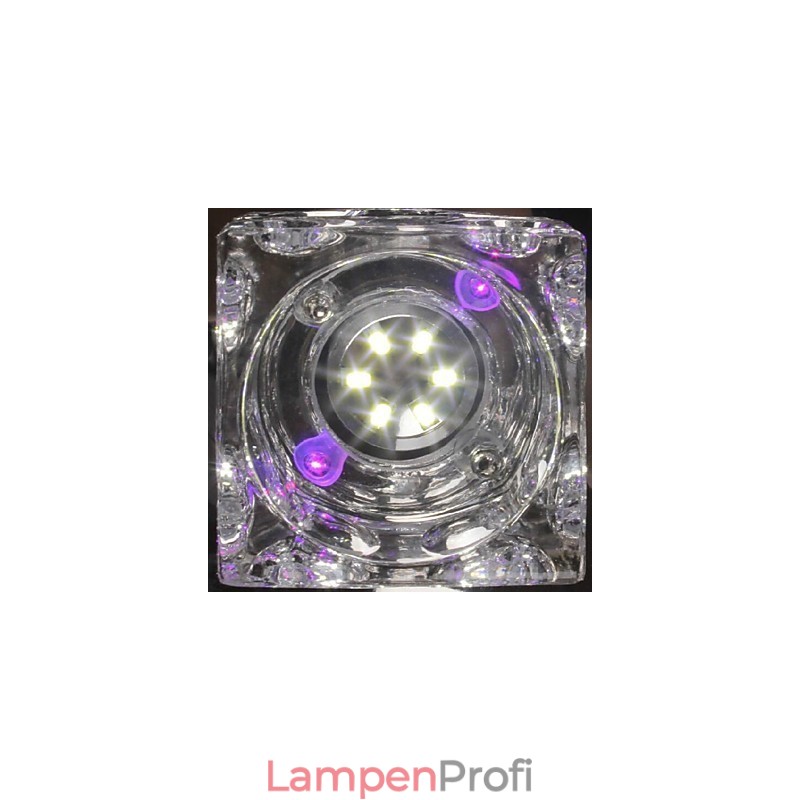 Moderne zeitgenössische Kristall galvanisierte Glas Flush Mount
