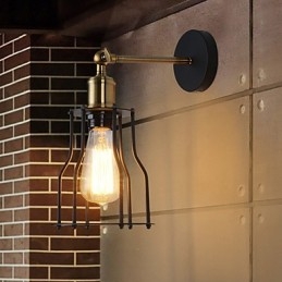 Loft vintage Wand Lichter Industrie Edison Mode Einfachheit Wandleuchten Metall Basis Kappe
