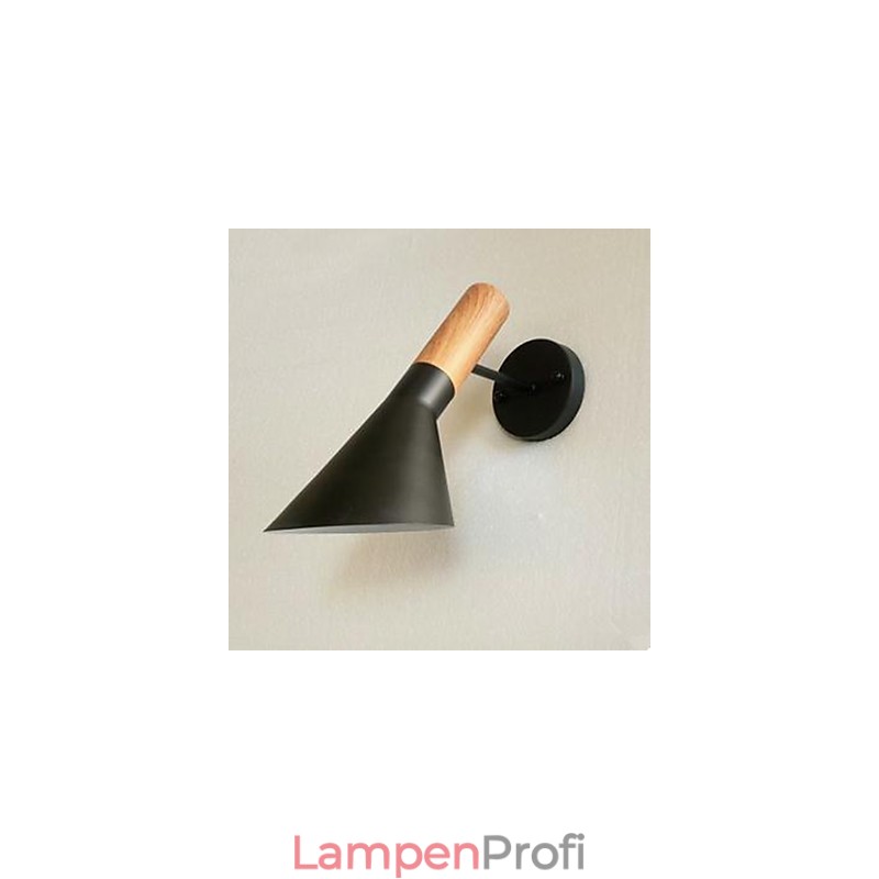 Moderne einfache Wohnzimmer Bett Schmiedeeisen Imitation Holz Wandleuchte