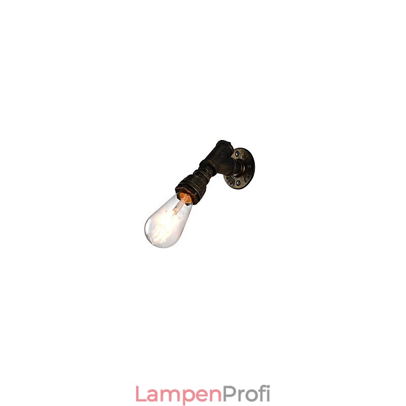 Wandleuchte Wandleuchten Wand Eisen Wandlampe dumm schwarz Lichtschwert Lampe an der Wand