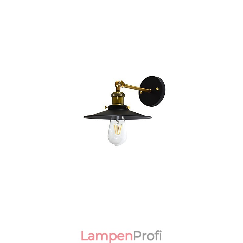 Wandleuchte aus Eisen mit einfacher Wandfarbe