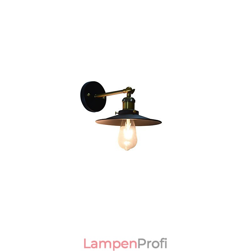 Wandleuchte aus Eisen mit einfacher Wandfarbe