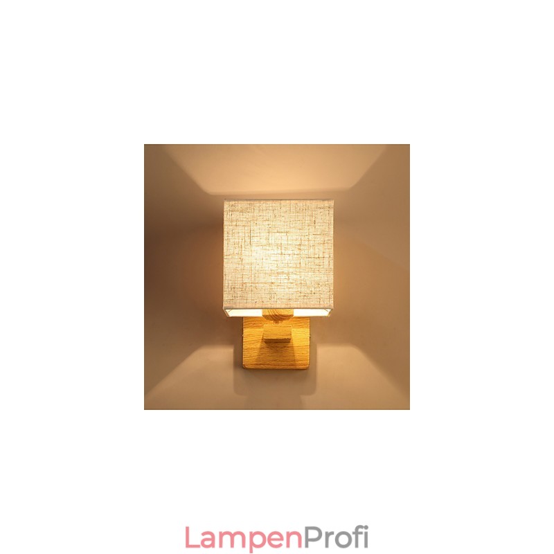 Minimalistische Massivholz Tischlampe Nachttischlampe