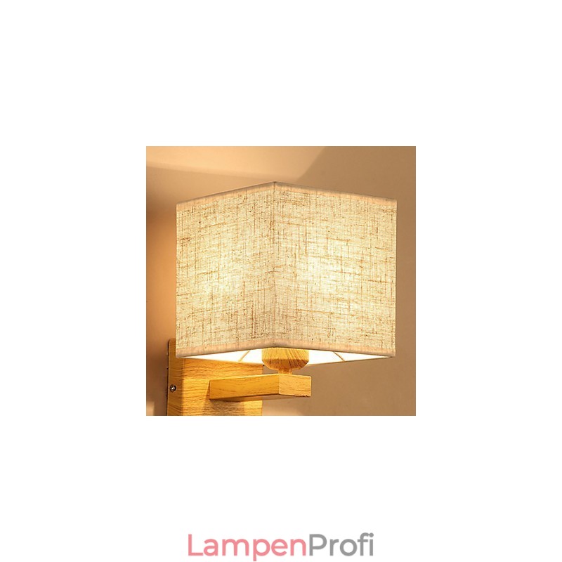 Minimalistische Massivholz Tischlampe Nachttischlampe