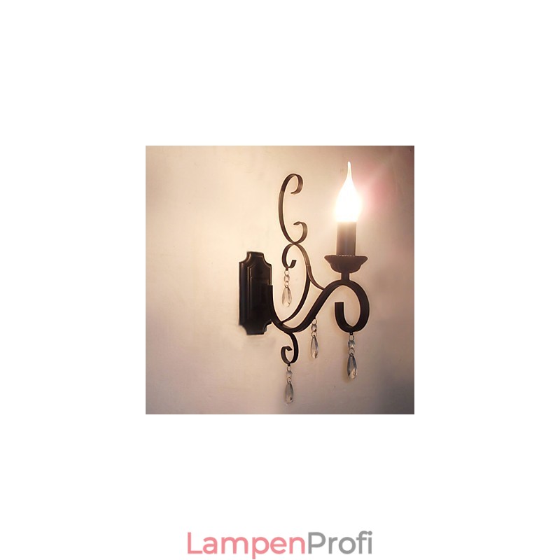 Kristallkerzenlampe Eisen Kreative Persönlichkeit Korridor Treppenhaus Dekoration Nachttischlampe Wandleuchte