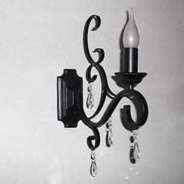 Kristallkerzenlampe Eisen Kreative Persönlichkeit Korridor Treppenhaus Dekoration Nachttischlampe Wandleuchte