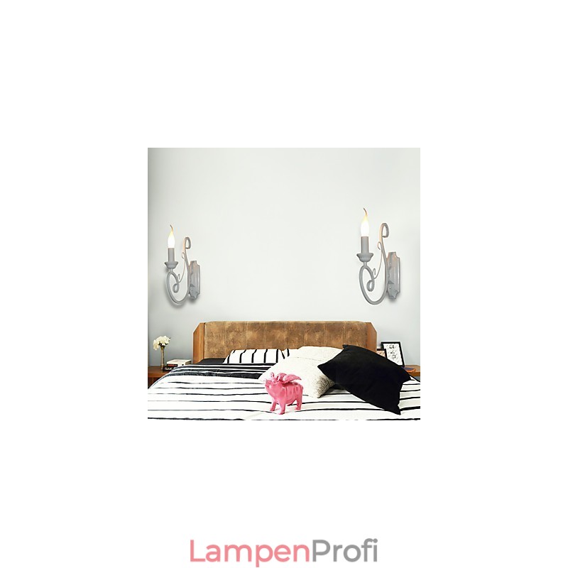 Kerzenlampe Nachttischlampe Wandlampe Eisenkorridor Kreative Pastorale Spiegellampe