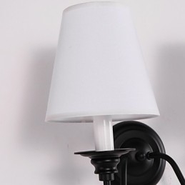 Rustic Lodge Wandleuchter mit schwarzem Oxid-Finish, Funktion zum Schutz der Augen, Umgebungslicht