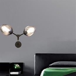 Rustikale Lodge Vintage Country Retro Malerei Funktion für Mini-Stil Umgebungslicht Wandleuchten Wandleuchte