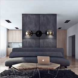 Rustikale Lodge Country Galvanisierte Funktion für Mini-Stil Umgebungslicht Wandleuchten Wandleuchte