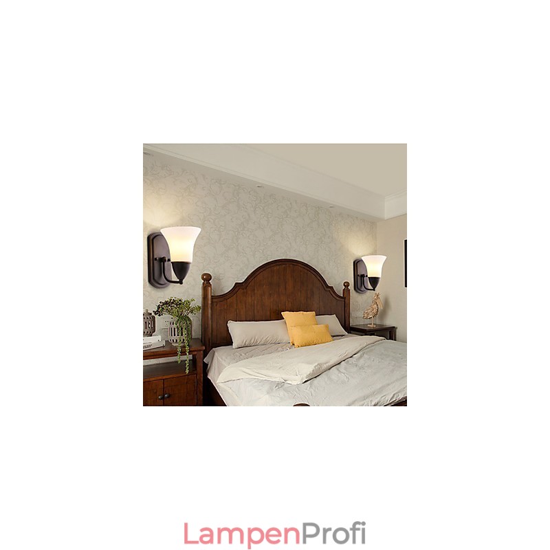 Rustic Lodge Wandleuchter mit schwarzem Oxid-Finish, Funktion zum Schutz der Augen, Umgebungslicht