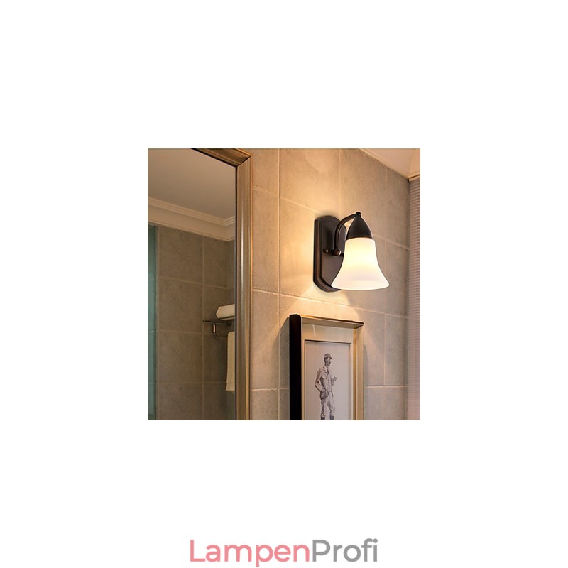 Rustic Lodge Wandleuchter mit schwarzem Oxid-Finish, Funktion zum Schutz der Augen, Umgebungslicht
