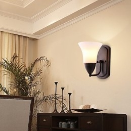 Rustic Lodge Wandleuchter mit schwarzem Oxid-Finish, Funktion zum Schutz der Augen, Umgebungslicht
